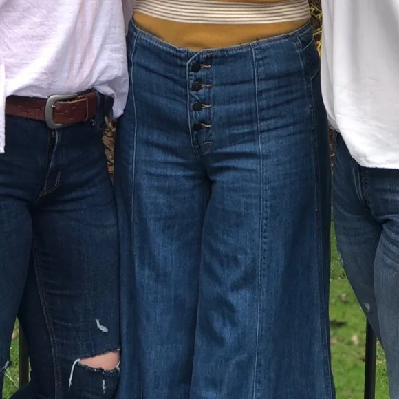 Free People Wide Flare Jeans - Picture 5 of 5
